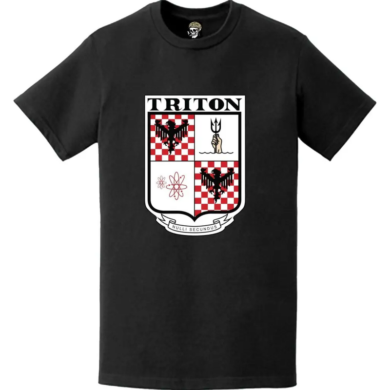 USS Triton (SSRN-586) Submarine Logo Emblem Crest T-Shirt