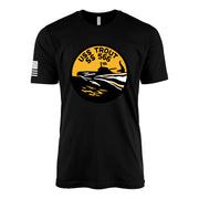 USS Trout (SS-566) Tang-Class Submarine T-Shirt - Black