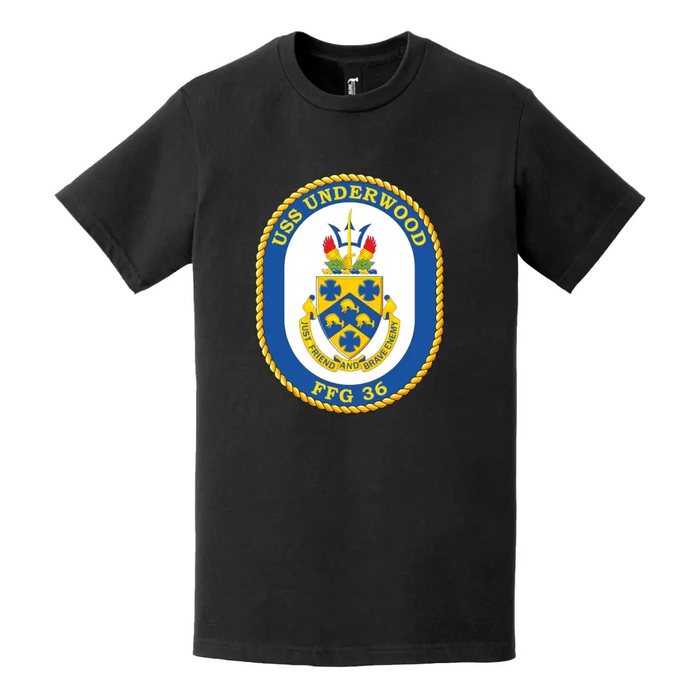 USS Underwood (FFG-36) Logo Emblem T-Shirt Tactically Acquired   