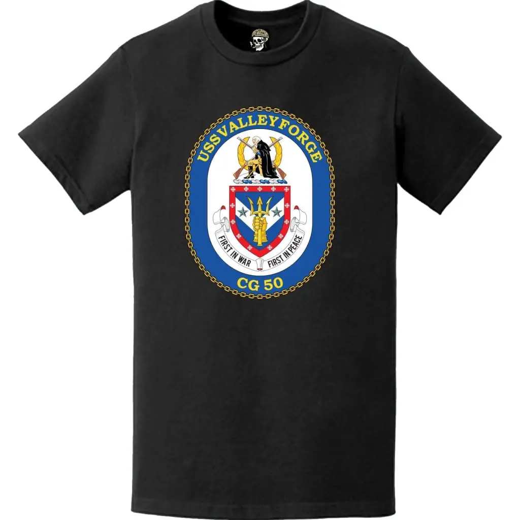 USS Valley Forge (CG-50) Ship's Crest Logo T-Shirt Tactically Acquired   
