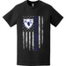 USS Valley Forge (CV-45) Patriotic Ship's Crest Logo American Flag T-Shirt Tactically Acquired   