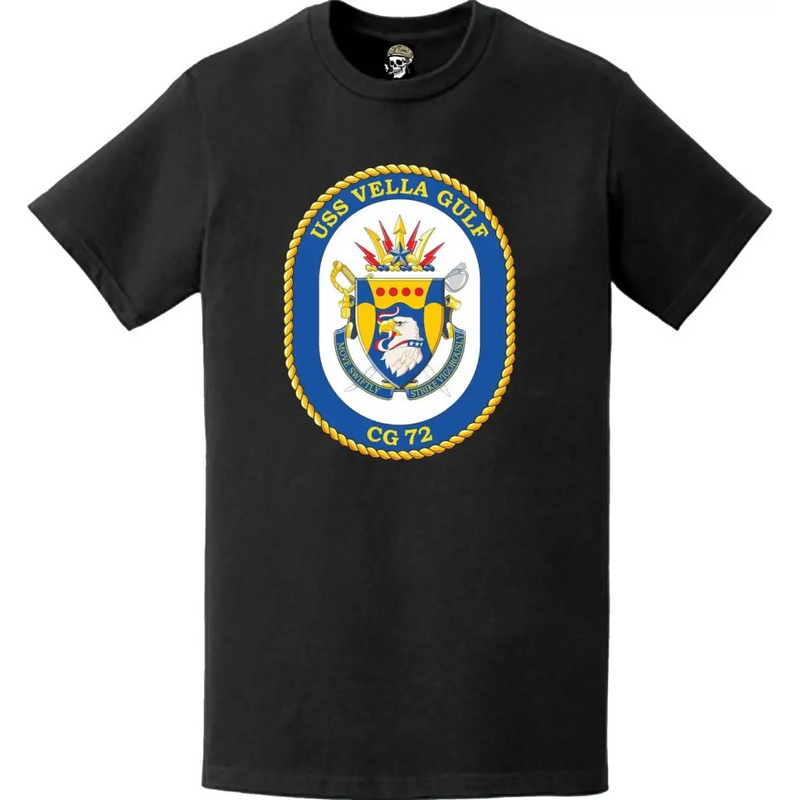 USS Vella Gulf (CG-72) Ship's Crest Logo T-Shirt