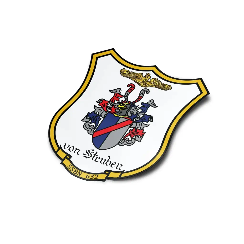 USS Von Steuben (SSBN-632) Die-Cut Vinyl Sticker Decal Tactically Acquired   