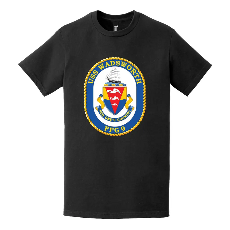 USS Wadsworth (FFG-9) Logo Emblem T-Shirt