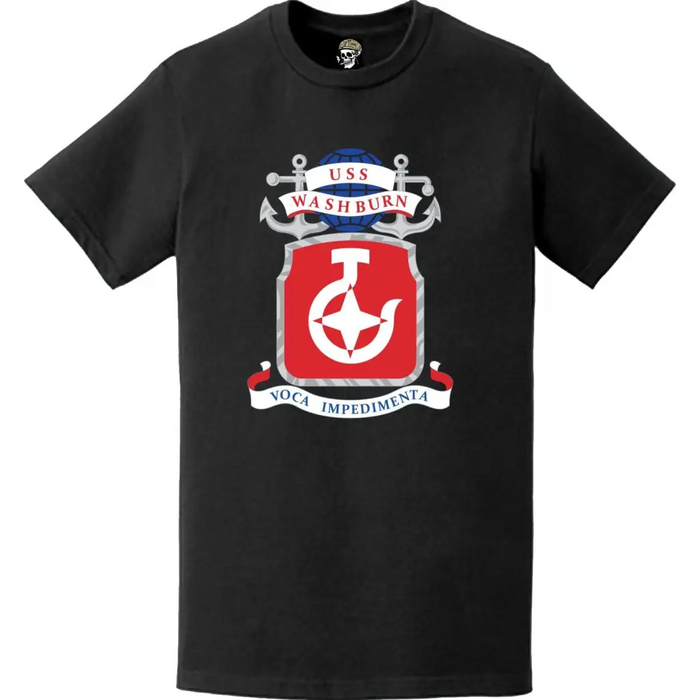 USS Washburn (AKA-108) Ship's Crest Emblem T-Shirt Tactically Acquired   