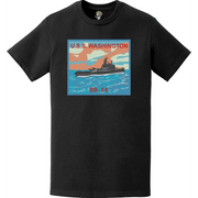 USS Washington (BB-56) Battleship Logo Emblem T-Shirt Tactically Acquired   