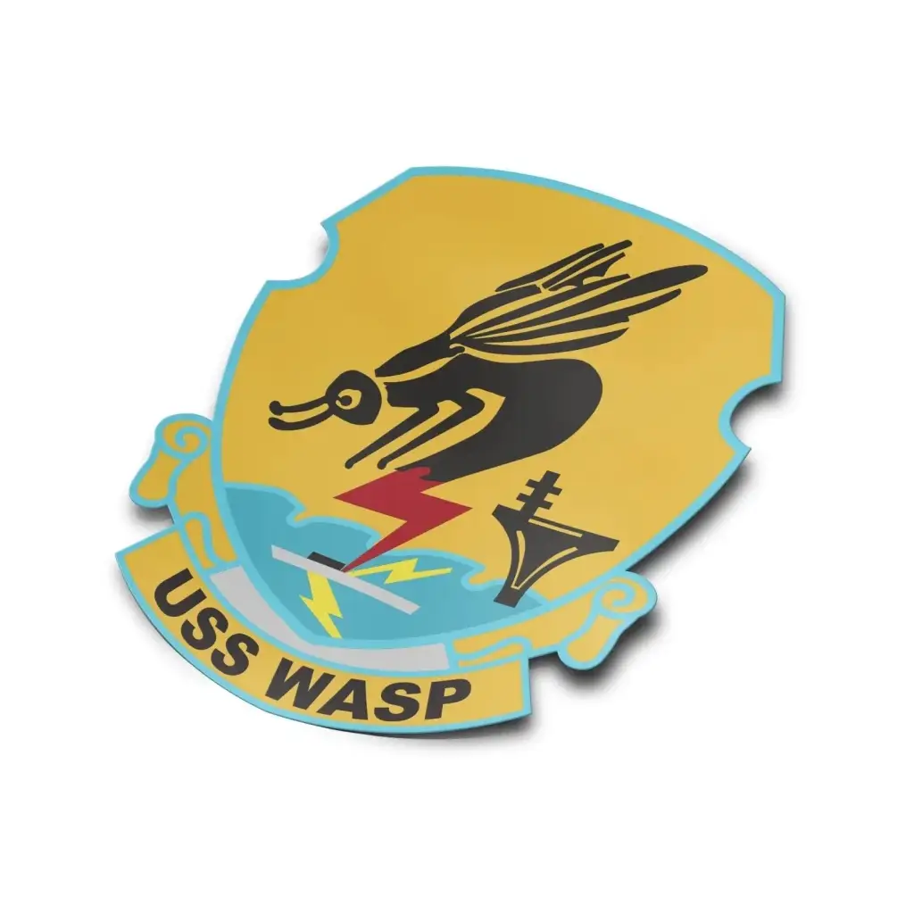 USS Wasp (CV-18) Die-Cut Vinyl Sticker Decal Tactically Acquired   