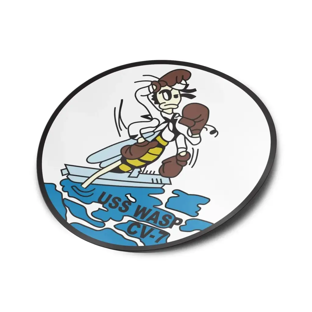 USS Wasp (CV-7) Die-Cut Vinyl Sticker Decal Tactically Acquired   