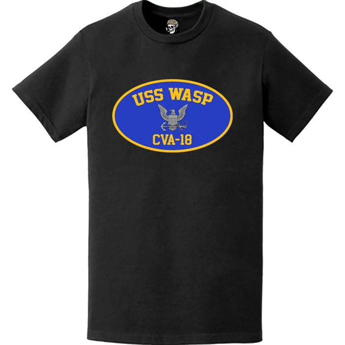 USS Wasp (CVA-18) Aircraft Carrier T-Shirt Tactically Acquired   