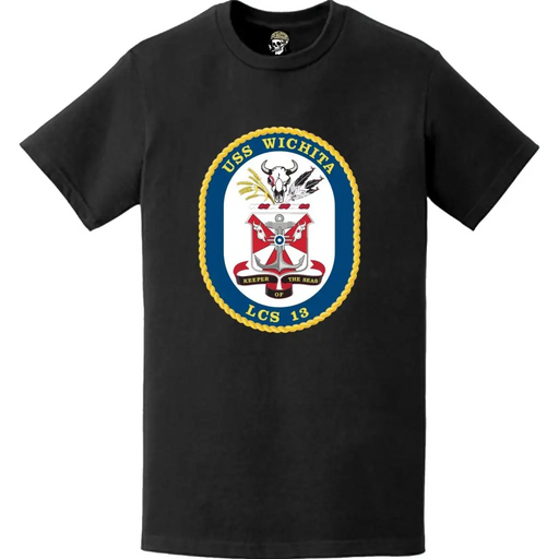 USS Wichita (LCS-13) Ship's Crest Logo Emblem T-Shirt Tactically Acquired   