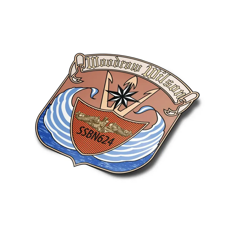 USS Woodrow Wilson (SSBN-624) Die-Cut Vinyl Sticker Decal