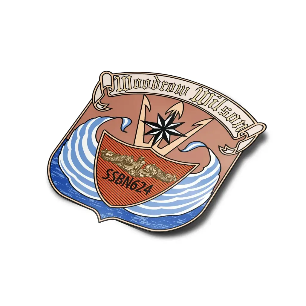 USS Woodrow Wilson (SSBN-624) Die-Cut Vinyl Sticker Decal Tactically Acquired   