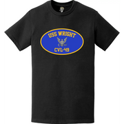 USS Wright (CVL-49) Aircraft Carrier T-Shirt Tactically Acquired   