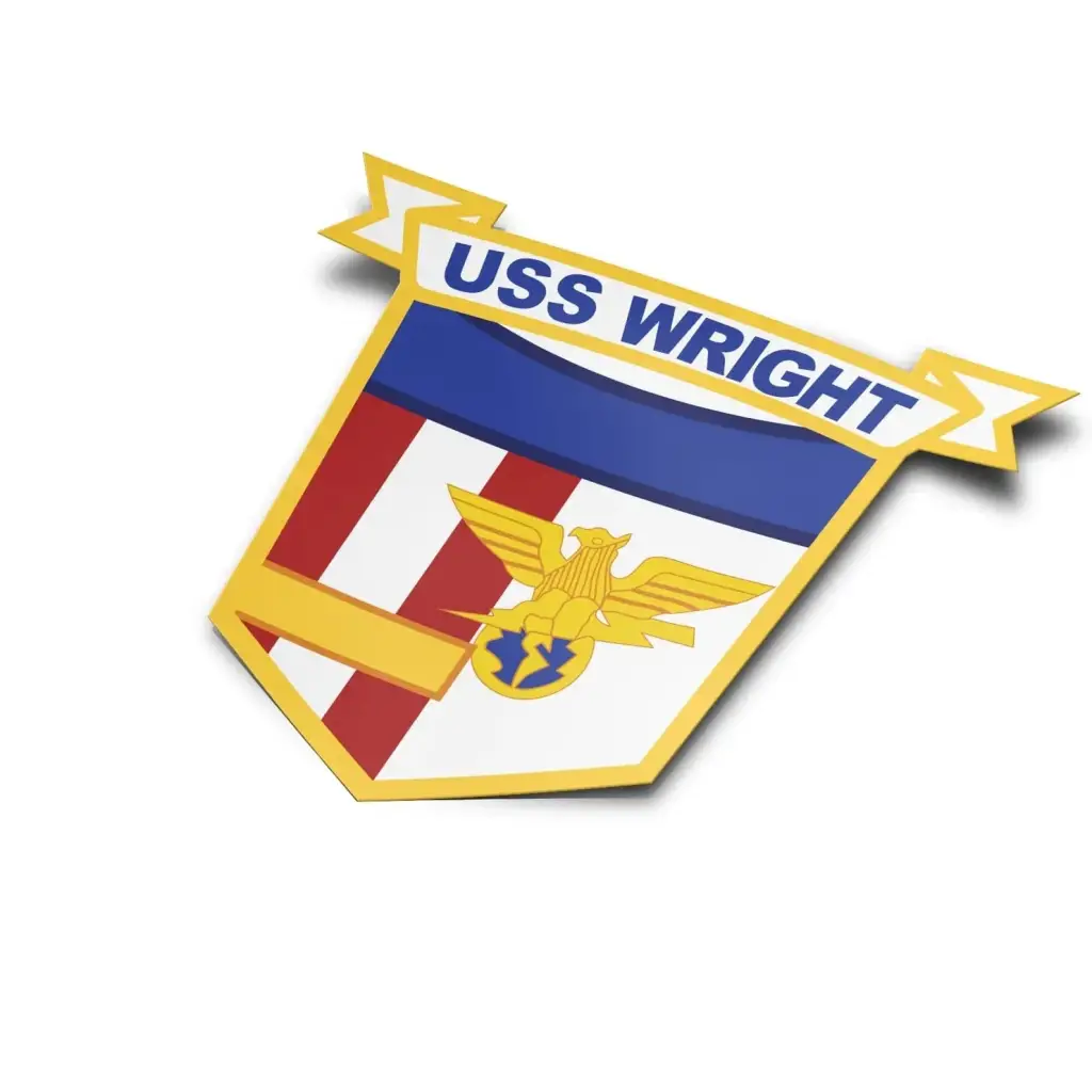 USS Wright (CVL-49) Die-Cut Vinyl Sticker Decal Tactically Acquired   