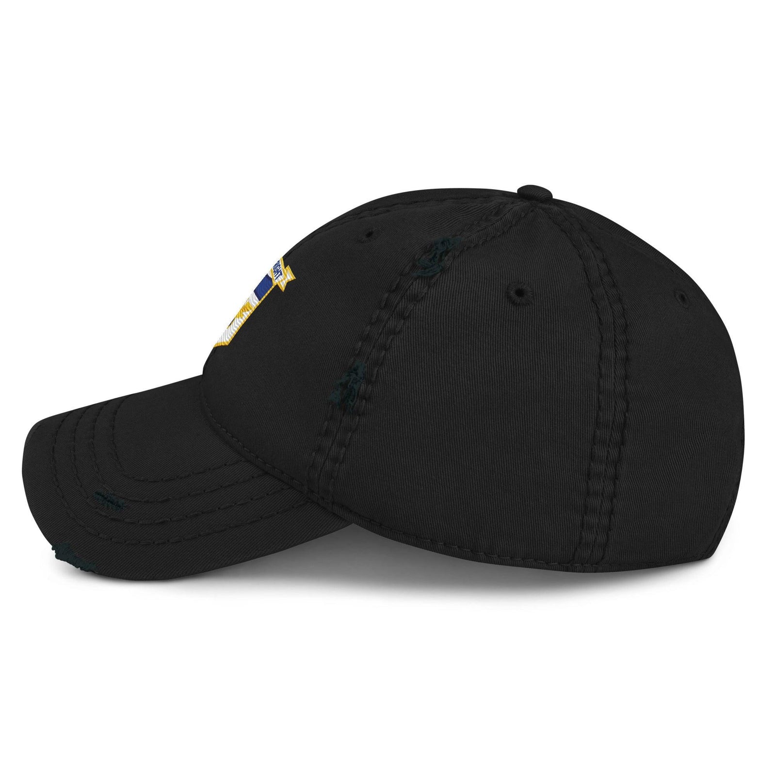 USS Wright (CVL-49) Ship's Crest Logo Embroidered Distressed Dad Hat Tactically Acquired   