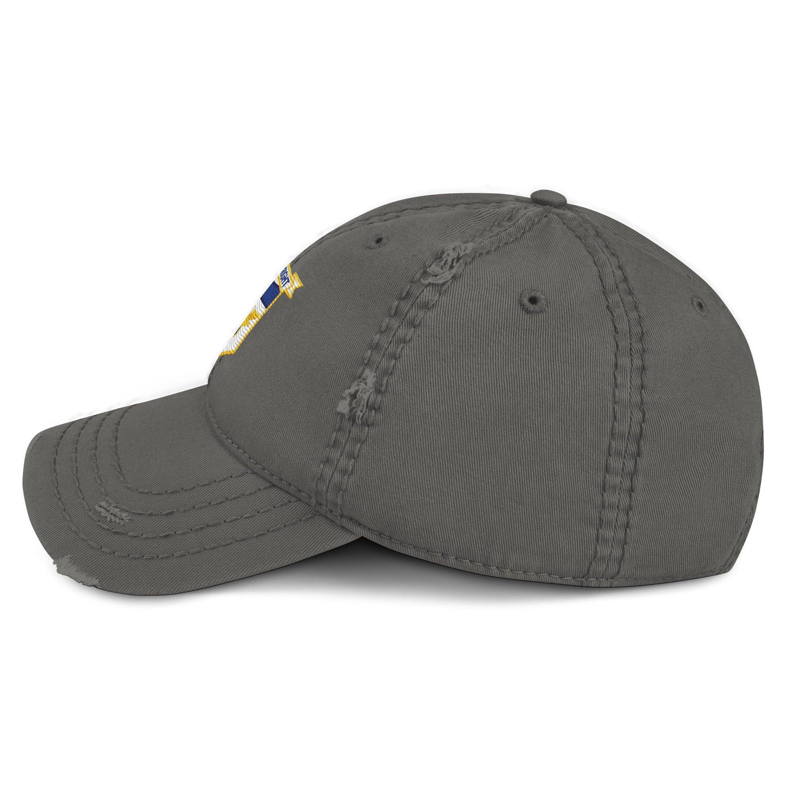 USS Wright (CVL-49) Ship's Crest Logo Embroidered Distressed Dad Hat Tactically Acquired   