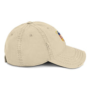 USS Wright (CVL-49) Ship's Crest Logo Embroidered Distressed Dad Hat Tactically Acquired   