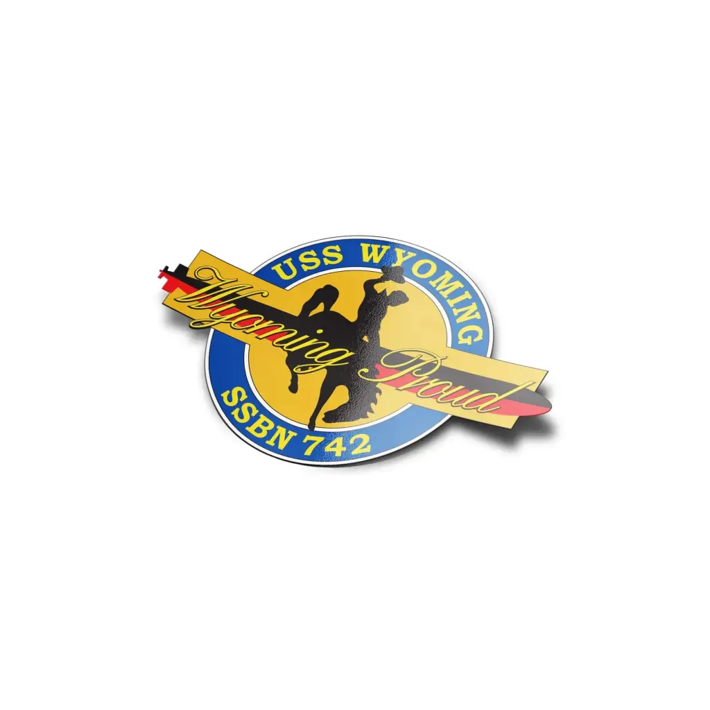 USS Wyoming (SSBN-742) Die-Cut Sticker Decal Tactically Acquired   