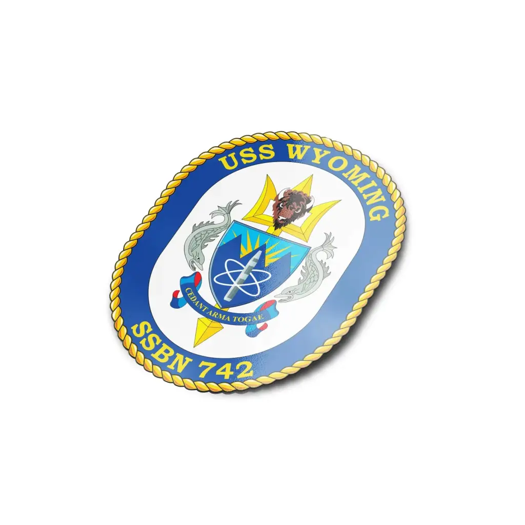 USS Wyoming (SSBN-742) Die-Cut Vinyl Sticker Decal Tactically Acquired   