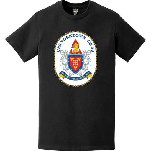 USS Yorktown (CG-48) Ship's Crest Logo T-Shirt Tactically Acquired   