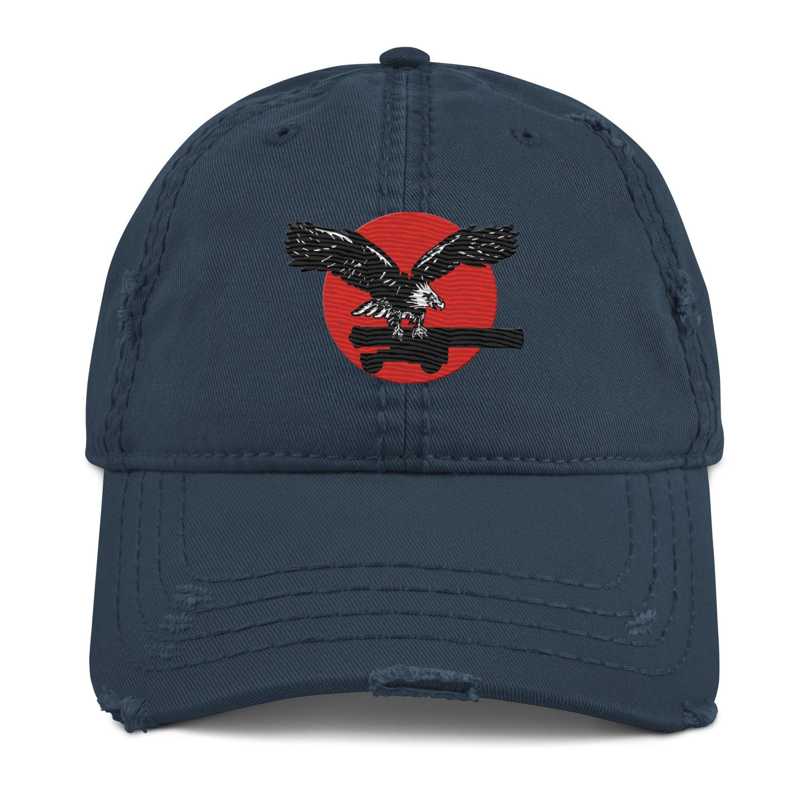 USS Yorktown (CV-5) Ship's Crest Logo Embroidered Distressed Dad Hat Tactically Acquired Navy  