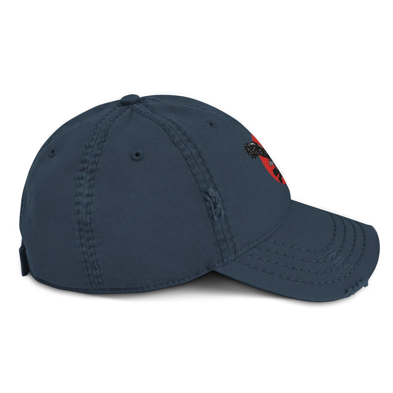 USS Yorktown (CV-5) Ship's Crest Logo Embroidered Distressed Dad Hat Tactically Acquired   