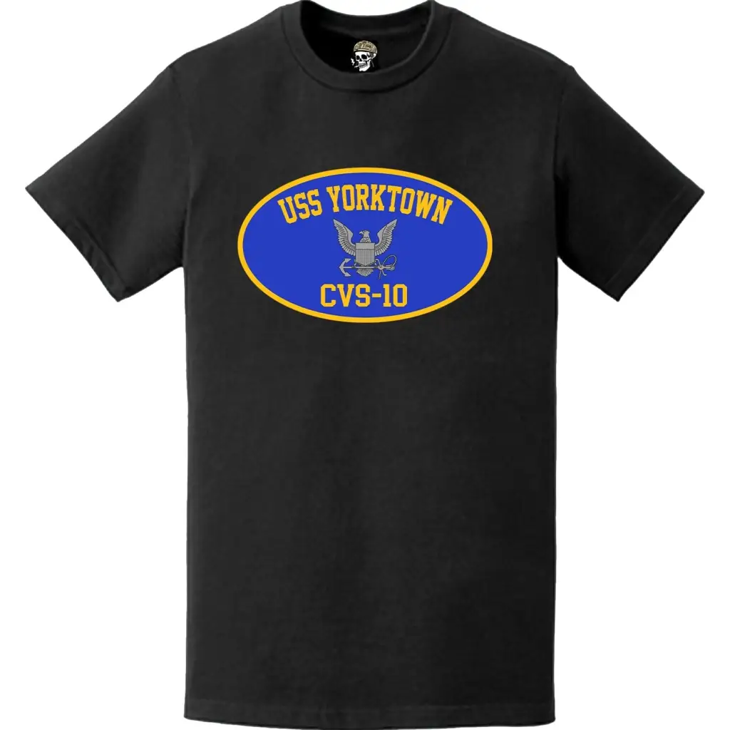 USS Yorktown (CVS-10) Aircraft Carrier T-Shirt Tactically Acquired   