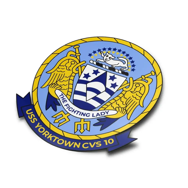 USS Yorktown (CVS-10) Die-Cut Vinyl Sticker Decal