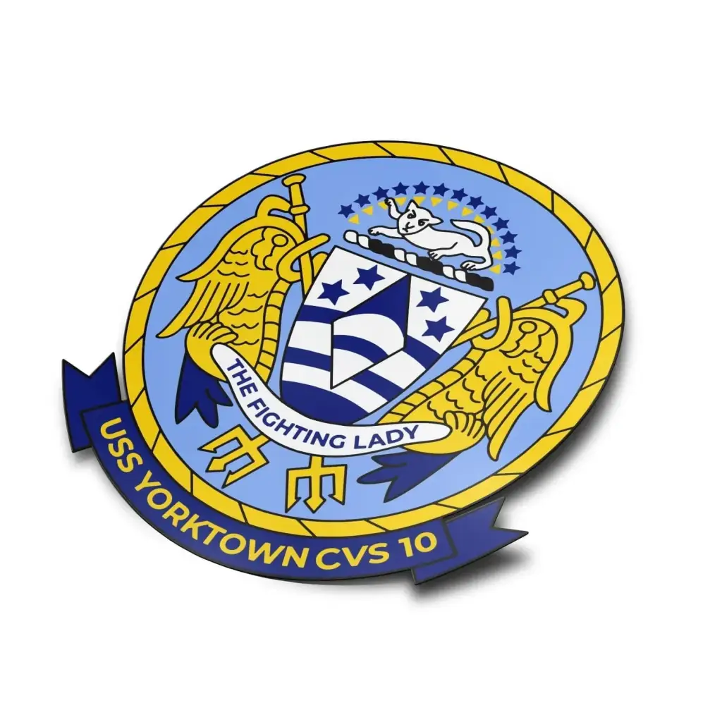 USS Yorktown (CVS-10) Die-Cut Vinyl Sticker Decal Tactically Acquired   