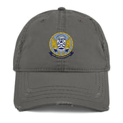 USS Yorktown (CVS-10) Embroidered Distressed Dad Hat Tactically Acquired Charcoal Grey  