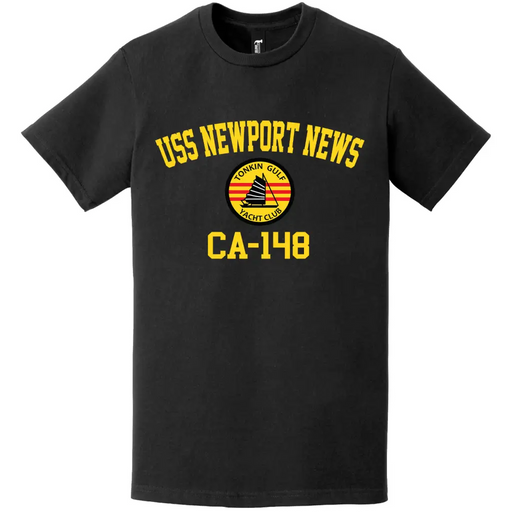 USS Newport News (CA-148) Tonkin Gulf Yacht Club T-Shirt Tactically Acquired   