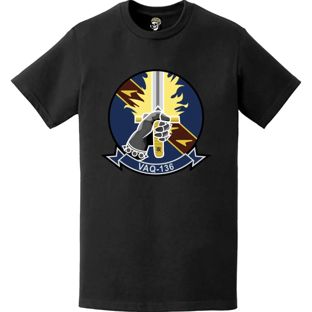 VAQ-136 Patch Logo Decal Emblem T-Shirt Tactically Acquired   