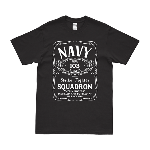 Strike Fighter Squadron 103 (VFA-103) Whiskey Label T-Shirt Tactically Acquired Small Black 