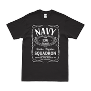 Strike Fighter Squadron 136 (VFA-136) Whiskey Label T-Shirt Tactically Acquired Small Black 