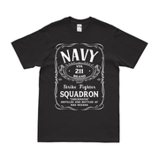 Strike Fighter Squadron 211 (VFA-211) Whiskey Label T-Shirt Tactically Acquired Small Black 