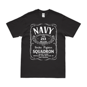 Strike Fighter Squadron 213 (VFA-213) Whiskey Label T-Shirt Tactically Acquired Small Black 