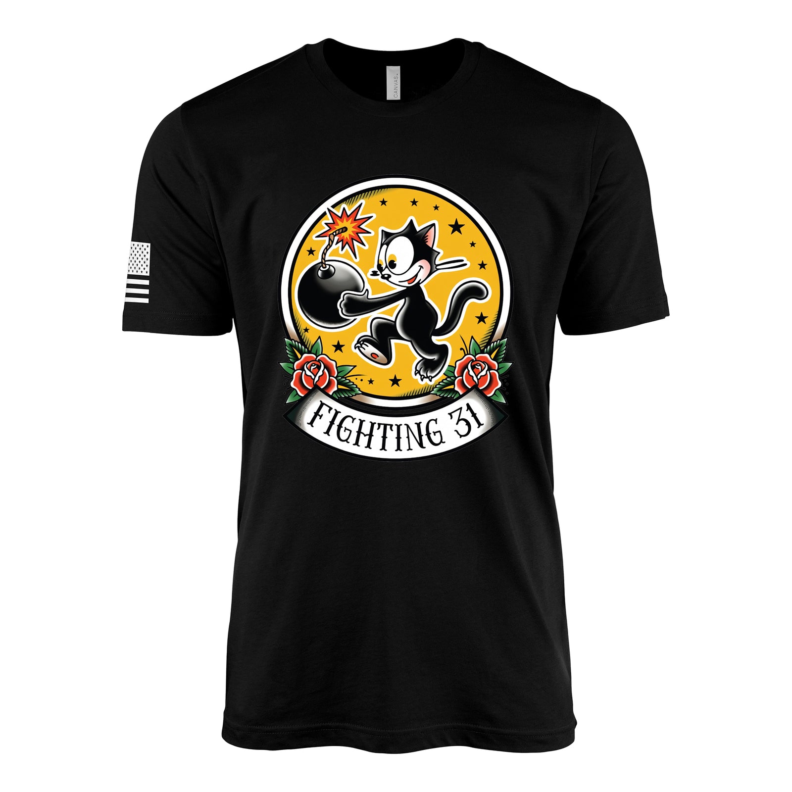 VFA-31 Tomcatters Insignia T-Shirt - Black