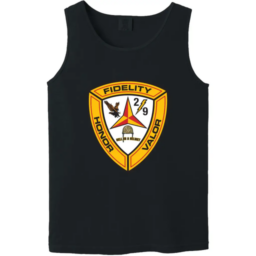Vintage 2nd Battalion, 9th Marines (2/9) Emblem Tank Top Tactically Acquired Small Black 