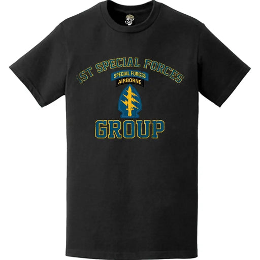 Distressed U.S. Army 1st Group SF Tab T-Shirt Tactically Acquired   