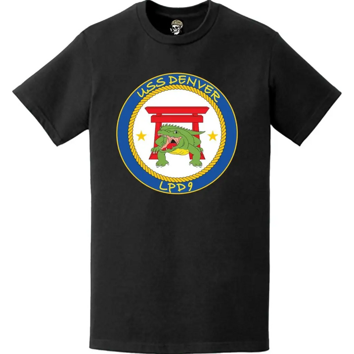Vintage USS Denver (LPD-9) Ship's Crest Emblem T-Shirt Tactically Acquired   