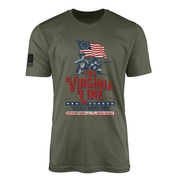 The Virginia Line - Steady Under Fire Continental Army Est. 1775 T-Shirt