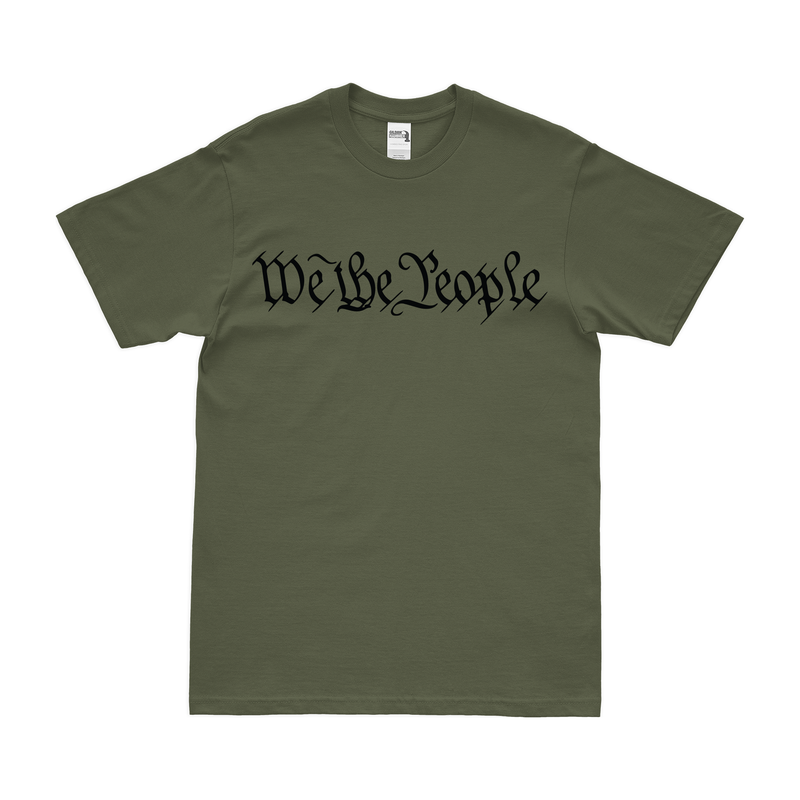 愛国的な「我々人民」1776年米国憲法Tシャツ