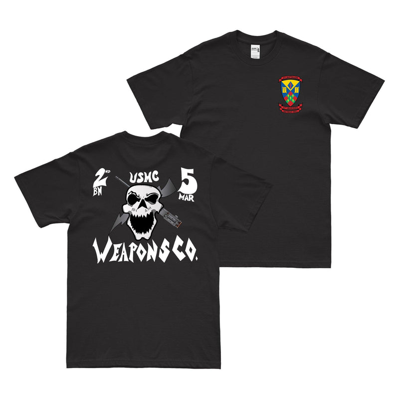 Double-Sided Whiskey 2/5 Marines WPNS Co. T-Shirt
