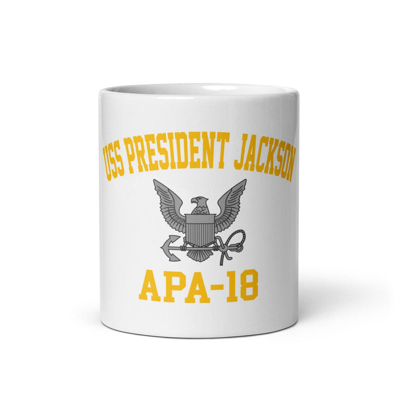 USS President Jackson (APA-18) White Coffee Mug
