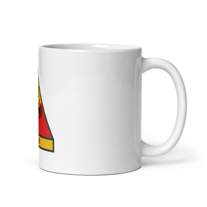 10th Armored Division White Coffee Mug Tactically Acquired 11 oz  