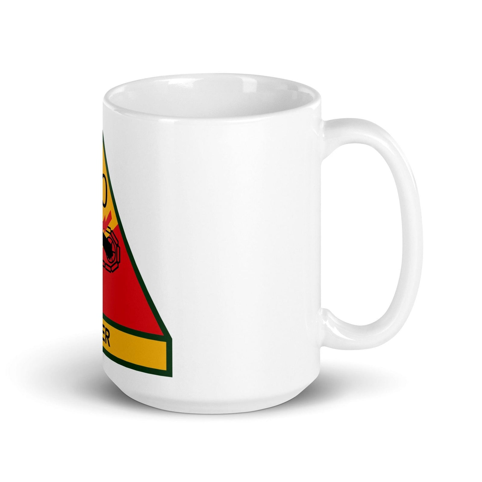 10th Armored Division White Coffee Mug Tactically Acquired 15 oz  