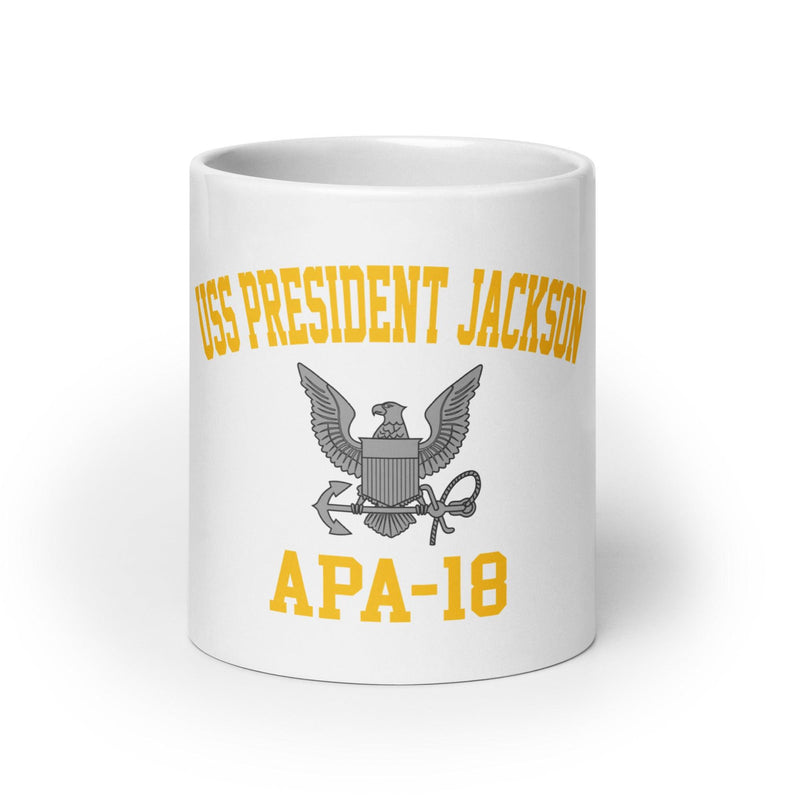USS President Jackson (APA-18) White Coffee Mug