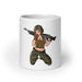 Yesi 240 Machine Gunner Pin-Up Girl Coffee Mug Tactically Acquired 20 oz