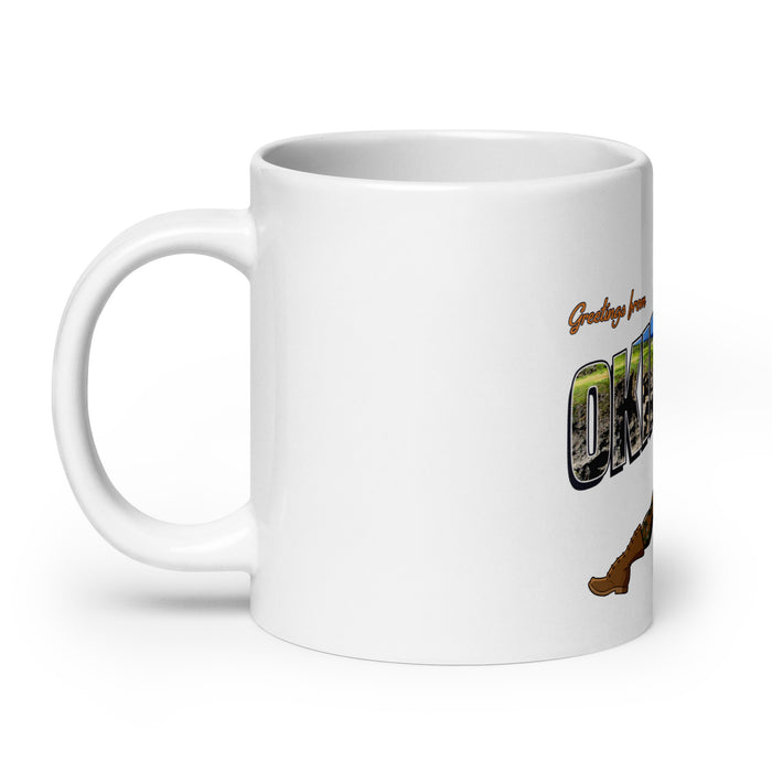 Greetings From Okinawa Pin-Up Girl Yesi Coffee Mug Tactically Acquired