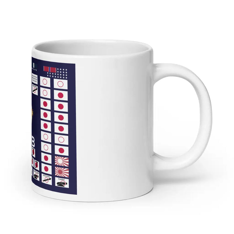 USS Barb SS-220 Battle Flag White Glossy Coffee Mug